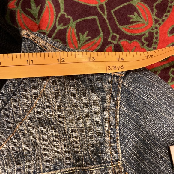 Yanuk Denim Jacket w/ Knit Shawl Collar & Cuffs S - Picture 10 of 10